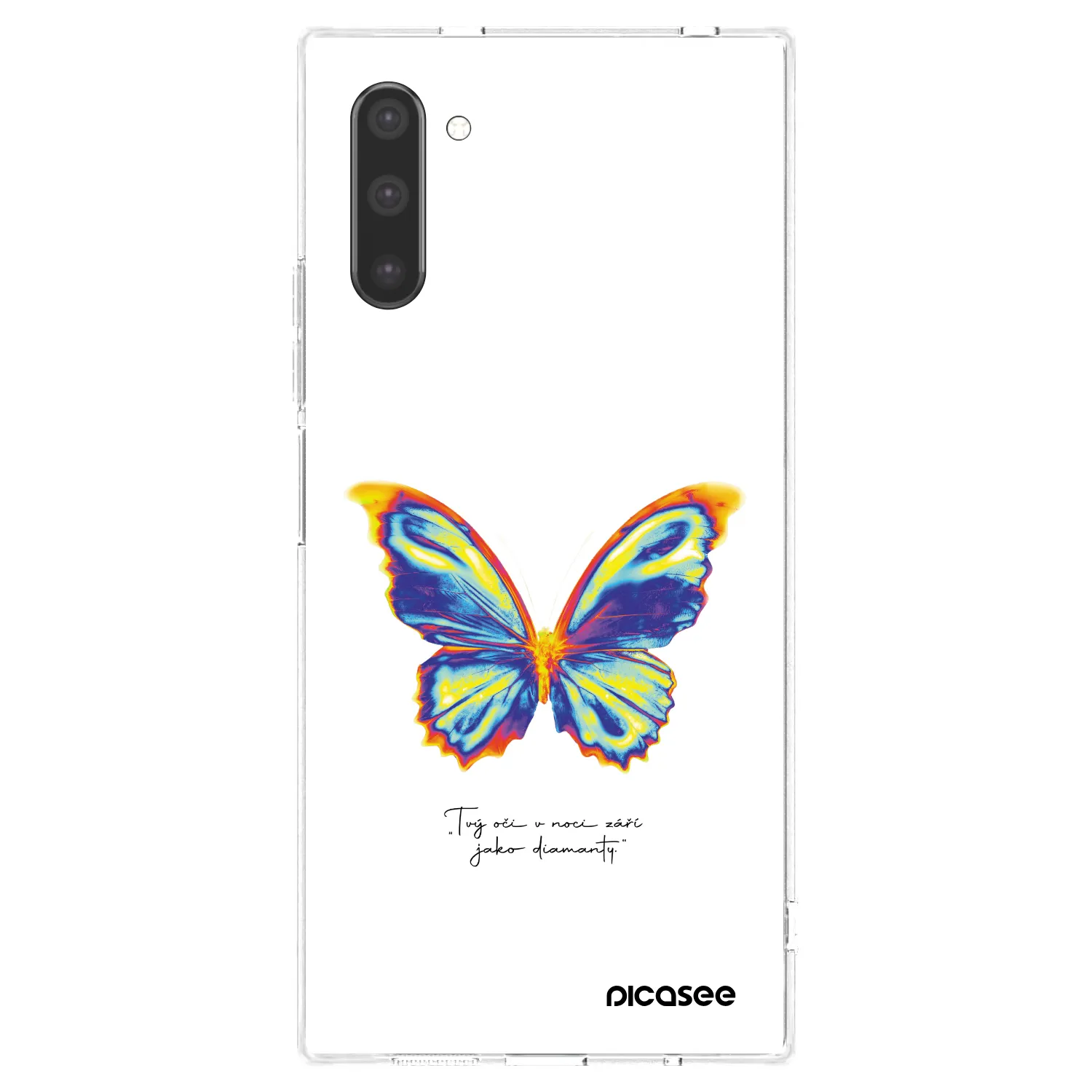 Picasee átlátszó szilikon tok az alábbi mobiltelefonokra Samsung Galaxy Note 10 N970F - Diamanty White