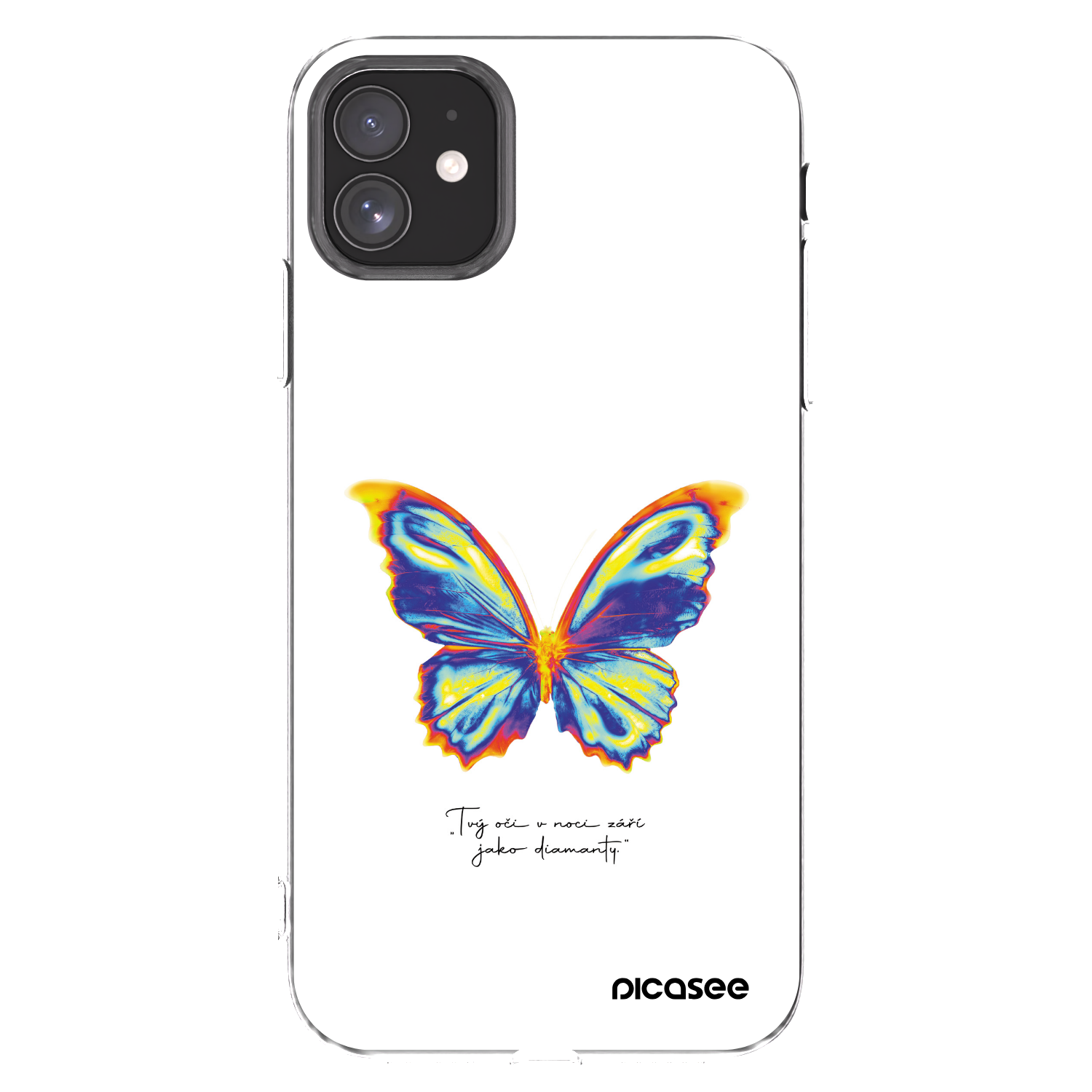 Picasee átlátszó szilikon tok az alábbi mobiltelefonokra Apple iPhone 11 - Diamanty White