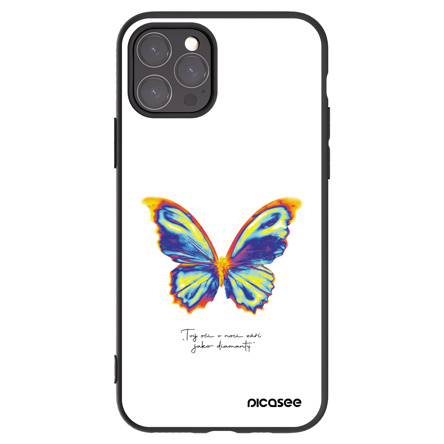 Picasee fekete szilikon tok az alábbi mobiltelefonokra Apple iPhone 11 Pro - Diamanty White