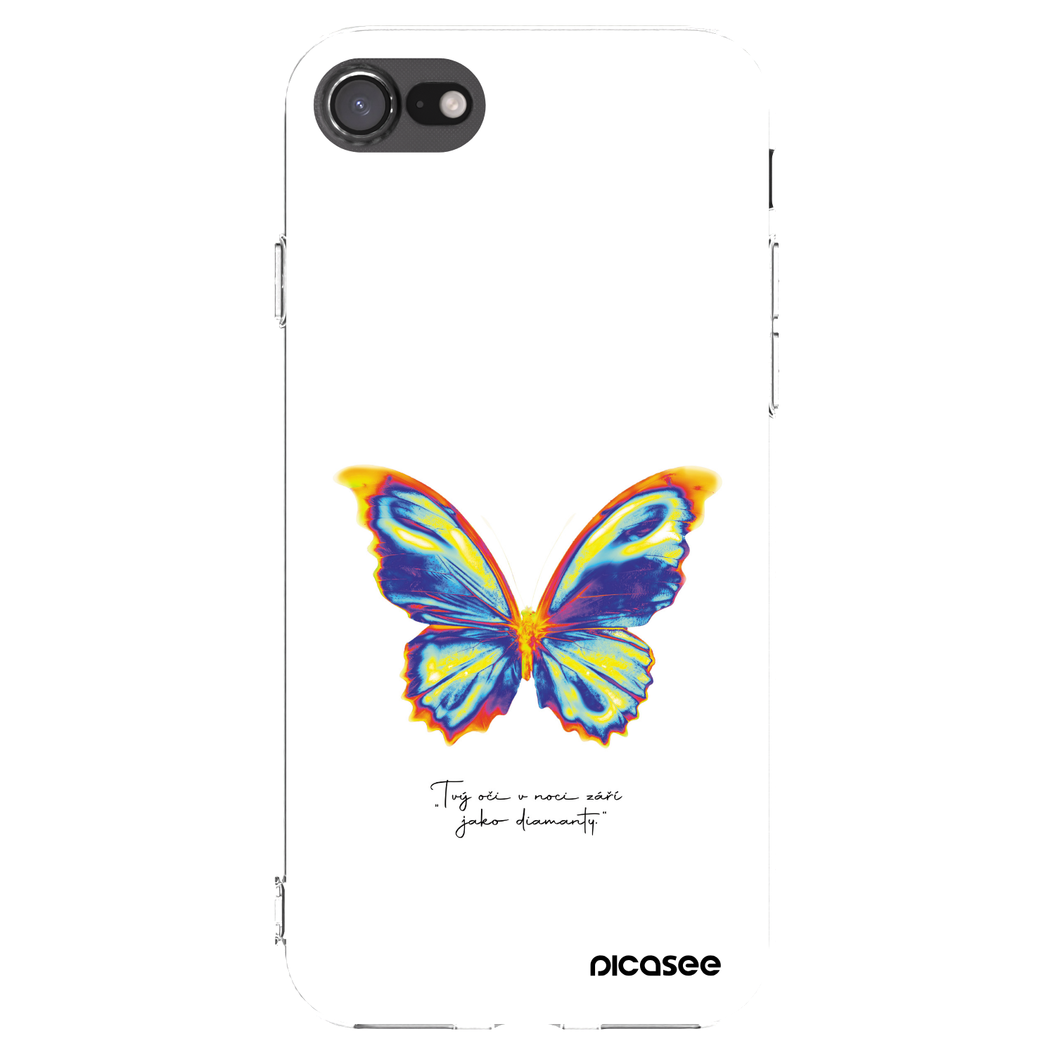 Picasee átlátszó szilikon tok az alábbi mobiltelefonokra Apple iPhone 8 - Diamanty White
