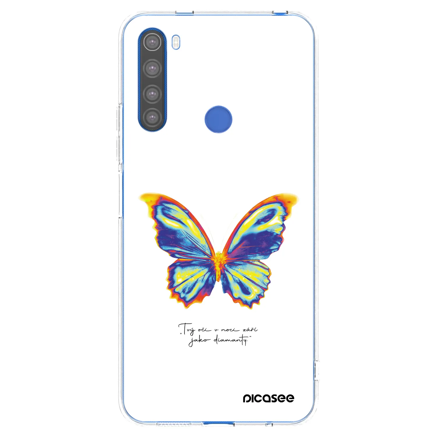 Picasee átlátszó szilikon tok az alábbi mobiltelefonokra Xiaomi Redmi Note 8T - Diamanty White
