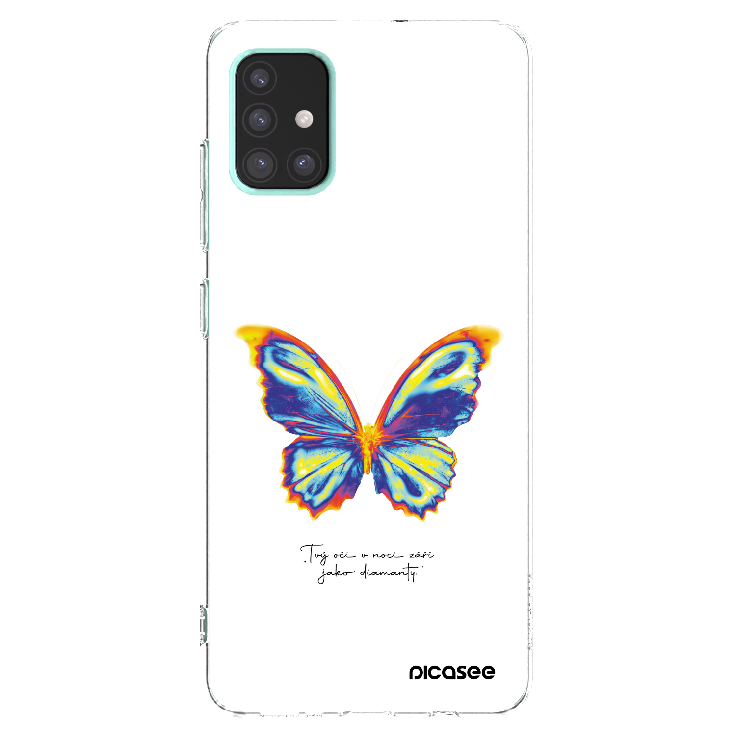 Picasee átlátszó szilikon tok az alábbi mobiltelefonokra Samsung Galaxy A51 A515F - Diamanty White