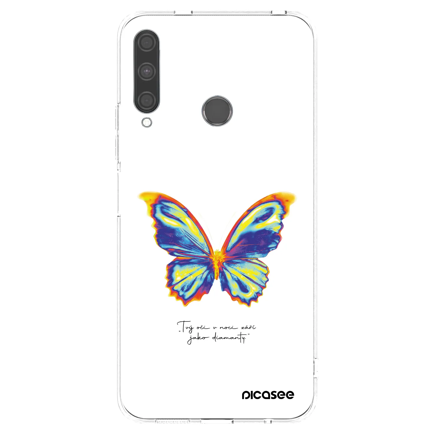 Picasee átlátszó szilikon tok az alábbi mobiltelefonokra Huawei P40 Lite E - Diamanty White