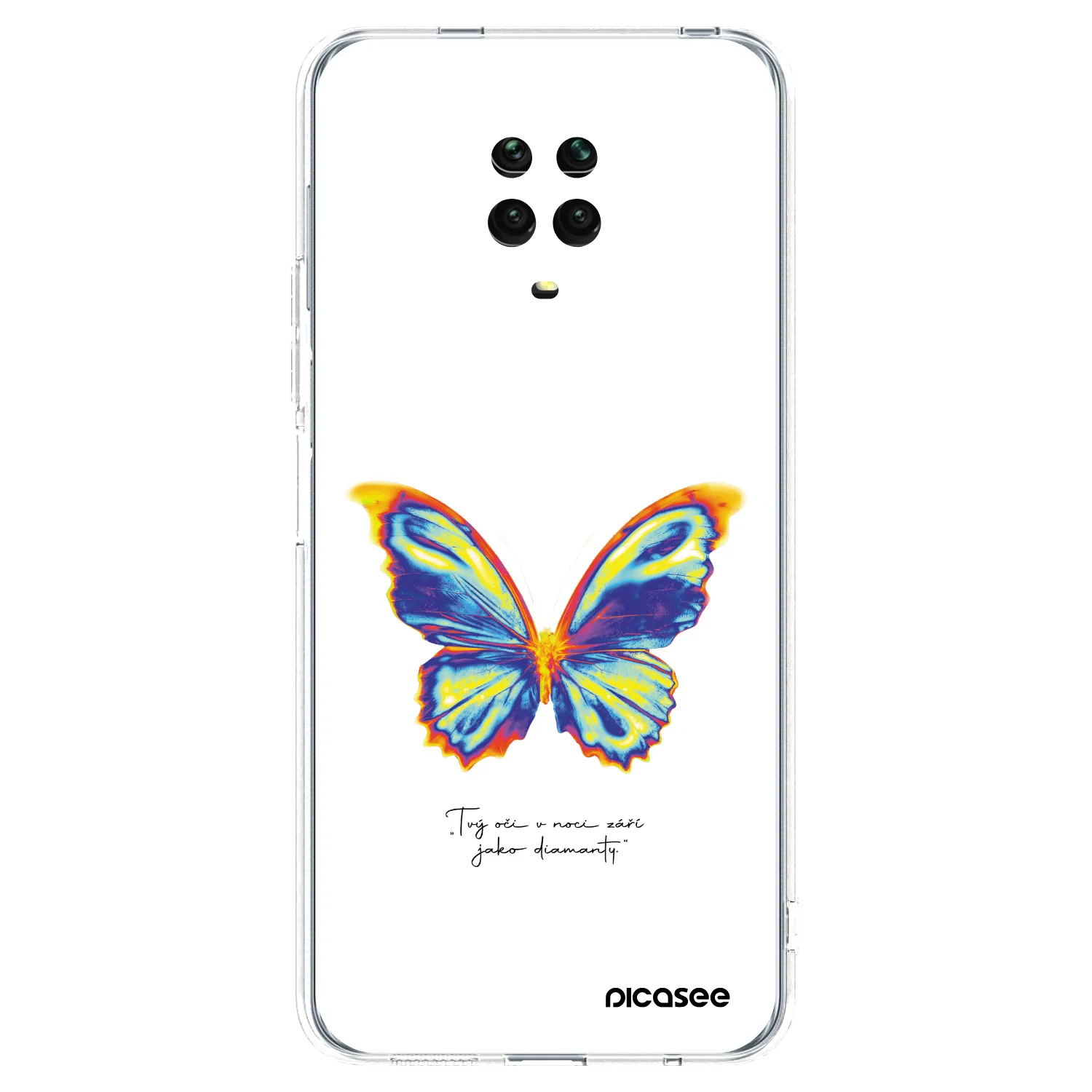 Picasee átlátszó szilikon tok az alábbi mobiltelefonokra Xiaomi Redmi Note 9 Pro - Diamanty White