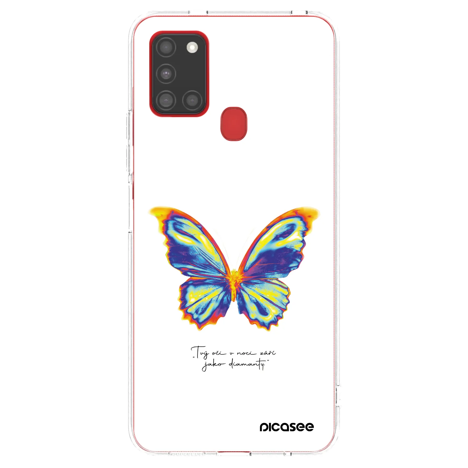 Picasee átlátszó szilikon tok az alábbi mobiltelefonokra Samsung Galaxy A21s - Diamanty White
