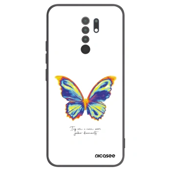 Picasee fekete szilikon tok az alábbi mobiltelefonokra Xiaomi Redmi 9 - Diamanty White