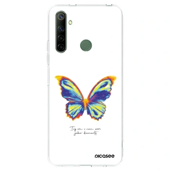 Picasee átlátszó szilikon tok az alábbi mobiltelefonokra Realme 6i - Diamanty White