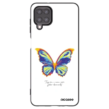Picasee fekete szilikon tok az alábbi mobiltelefonokra Samsung Galaxy A12 A125F - Diamanty White