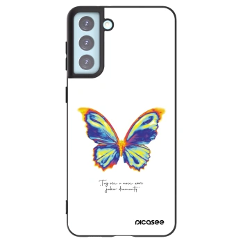Picasee fekete szilikon tok az alábbi mobiltelefonokra Samsung Galaxy S21+ 5G G996F - Diamanty White
