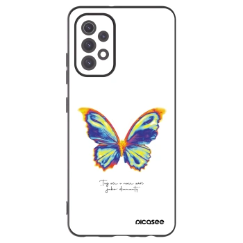 Picasee fekete szilikon tok az alábbi mobiltelefonokra Samsung Galaxy A32 5G A326B - Diamanty White