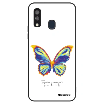 Szilikon tok erre a típusra Samsung Galaxy A40 A405F - Diamanty White