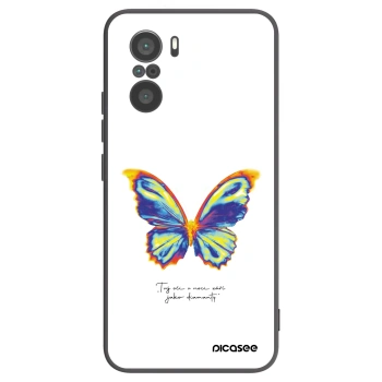 Picasee fekete szilikon tok az alábbi mobiltelefonokra Xiaomi Poco F3 - Diamanty White