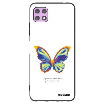 Picasee fekete szilikon tok az alábbi mobiltelefonokra Samsung Galaxy A22 A226B 5G - Diamanty White