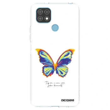 Picasee átlátszó szilikon tok az alábbi mobiltelefonokra Realme C21 - Diamanty White