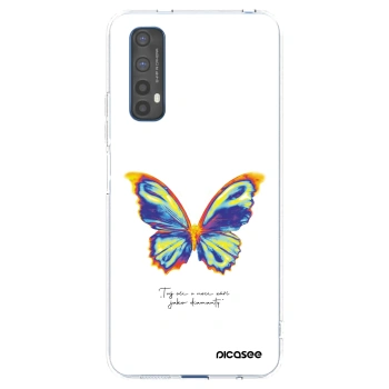 Picasee átlátszó szilikon tok az alábbi mobiltelefonokra Realme 7 - Diamanty White
