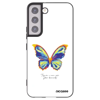 Picasee fekete szilikon tok az alábbi mobiltelefonokra Samsung Galaxy S22 5G - Diamanty White