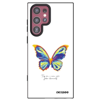 Picasee fekete szilikon tok az alábbi mobiltelefonokra Samsung Galaxy S22 Ultra 5G - Diamanty White