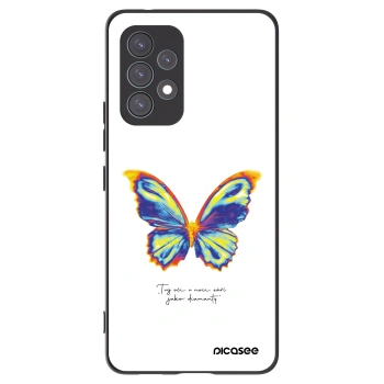 Picasee fekete szilikon tok az alábbi mobiltelefonokra Samsung Galaxy A53 5G A536 - Diamanty White