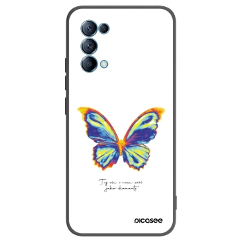 Picasee fekete szilikon tok az alábbi mobiltelefonokra OPPO Reno 5 5G - Diamanty White