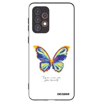 Picasee fekete szilikon tok az alábbi mobiltelefonokra Samsung Galaxy A33 5G A336 - Diamanty White