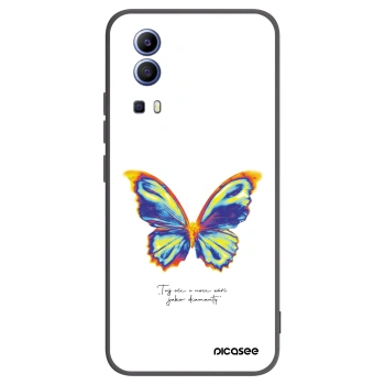 Picasee fekete szilikon tok az alábbi mobiltelefonokra Vivo Y52 5G - Diamanty White