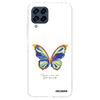 Picasee átlátszó szilikon tok az alábbi mobiltelefonokra Samsung Galaxy M53 5G - Diamanty White
