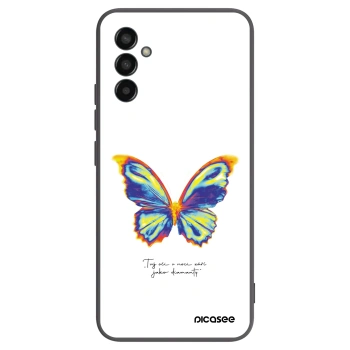 Picasee fekete szilikon tok az alábbi mobiltelefonokra Samsung Galaxy M13 M135F - Diamanty White
