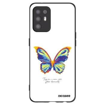 Picasee fekete szilikon tok az alábbi mobiltelefonokra OPPO A94 5G - Diamanty White