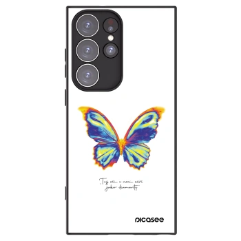 Picasee fekete szilikon tok az alábbi mobiltelefonokra Samsung Galaxy S23 Ultra 5G - Diamanty White