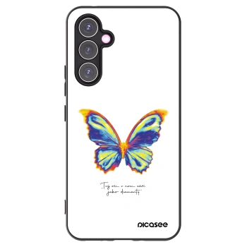 Picasee fekete szilikon tok az alábbi mobiltelefonokra Samsung Galaxy A54 5G A546B - Diamanty White
