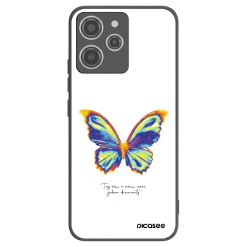 Picasee fekete szilikon tok az alábbi mobiltelefonokra Xiaomi Redmi 12 4G - Diamanty White