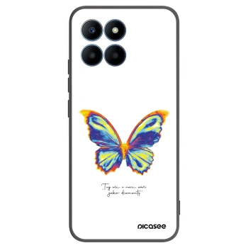 Picasee fekete szilikon tok az alábbi mobiltelefonokra Honor 70 Lite - Diamanty White