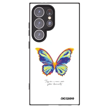 Picasee fekete szilikon tok az alábbi mobiltelefonokra Samsung Galaxy S24 Ultra S928B 5G - Diamanty White