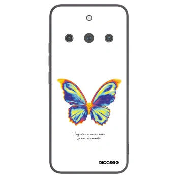 Picasee fekete szilikon tok az alábbi mobiltelefonokra Realme 11 Pro+ - Diamanty White
