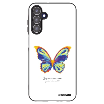 Picasee fekete szilikon tok az alábbi mobiltelefonokra Samsung Galaxy A15 A156B 5G - Diamanty White