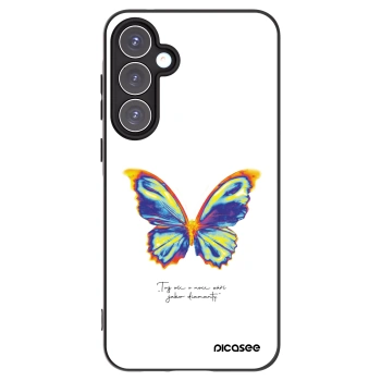 Picasee fekete szilikon tok az alábbi mobiltelefonokra Samsung Galaxy A55 5G A556B - Diamanty White