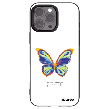 Picasee fekete szilikon tok az alábbi mobiltelefonokra Apple iPhone 16 Pro Max - Diamanty White