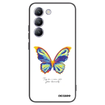 Picasee fekete szilikon tok az alábbi mobiltelefonokra Vivo V40 SE 5G - Diamanty White