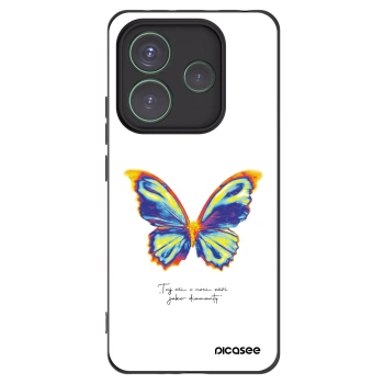 Picasee fekete szilikon tok az alábbi mobiltelefonokra Xiaomi Redmi Note 14 5G - Diamanty White