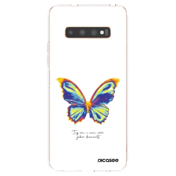 Picasee átlátszó szilikon tok az alábbi mobiltelefonokra Samsung Galaxy S10 Plus G975 - Diamanty White