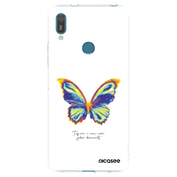 Picasee átlátszó szilikon tok az alábbi mobiltelefonokra Huawei Y7 2019 - Diamanty White