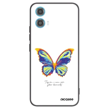 Picasee fekete szilikon tok az alábbi mobiltelefonokra Motorola Moto G34 5G - Diamanty White