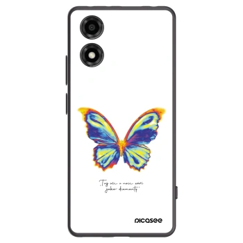 Picasee fekete szilikon tok az alábbi mobiltelefonokra Motorola Moto E14 - Diamanty White