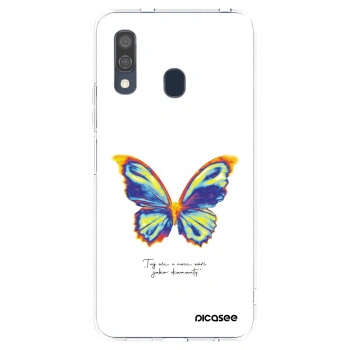 Picasee átlátszó szilikon tok az alábbi mobiltelefonokra Samsung Galaxy A40 A405F - Diamanty White