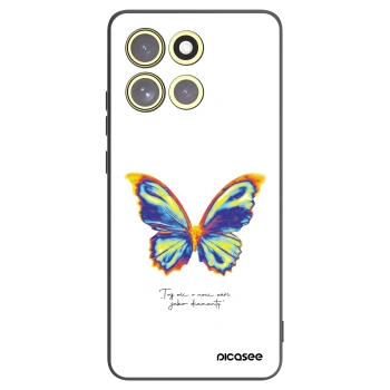 Picasee fekete szilikon tok az alábbi mobiltelefonokra Motorola Moto G86 Power 5G - Diamanty White