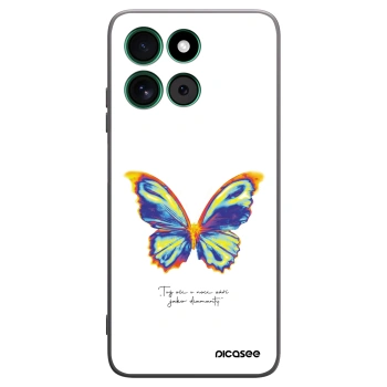 Picasee fekete szilikon tok az alábbi mobiltelefonokra Motorola Moto G57 Power - Diamanty White