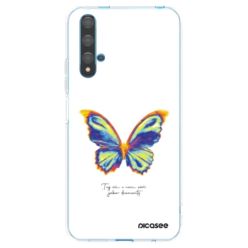 Picasee átlátszó szilikon tok az alábbi mobiltelefonokra Huawei Nova 5T - Diamanty White