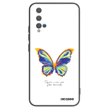 Picasee fekete szilikon tok az alábbi mobiltelefonokra Huawei Nova 5T - Diamanty White