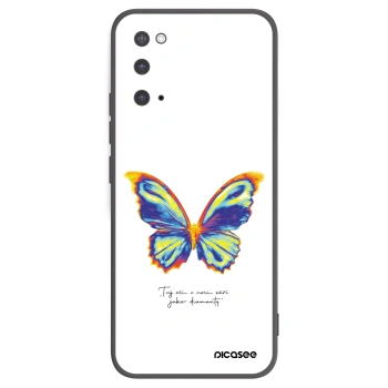 Picasee fekete szilikon tok az alábbi mobiltelefonokra Samsung Galaxy S20 G980F - Diamanty White