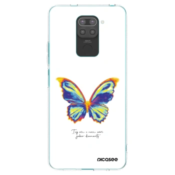 Picasee fekete szilikon tok az alábbi mobiltelefonokra Xiaomi Redmi Note 9 - Diamanty White